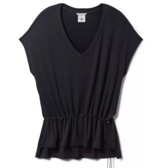 CAbi ATC Formal Tee Drawstring Bottom In Black Women's Size Medium - Picture 2 of 13